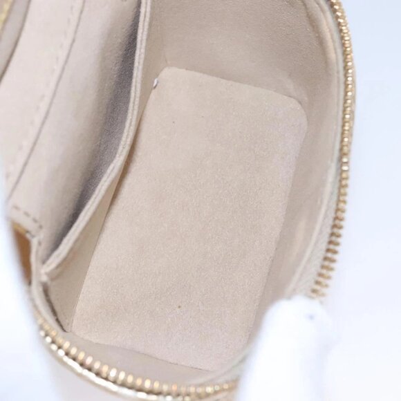 LOUIS VUITTON Monogram Laminated Jacquard Microvanity Gold M22920 LV Auth EC760S - Picture 13 of 16